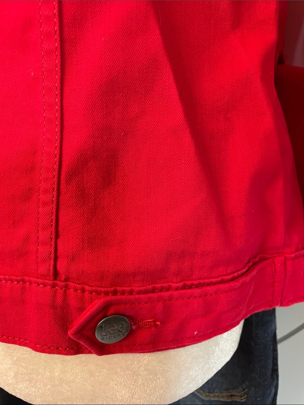 LEE Rider-Classic Red Button Front Jacket unknown size - Picture 8 of 8